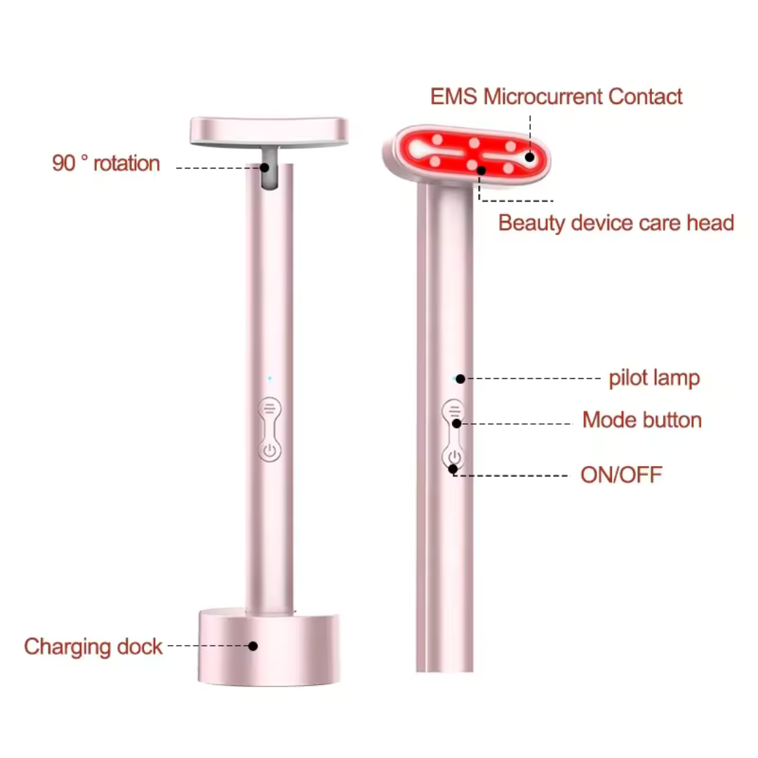 Red Light Therapy 7 in 1 LED Skincare Wand