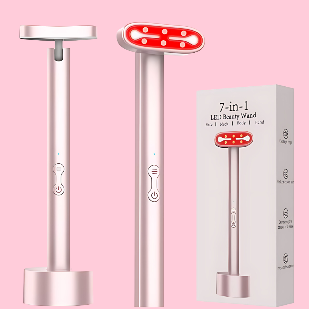 Red Light Therapy 7 in 1 LED Skincare Wand